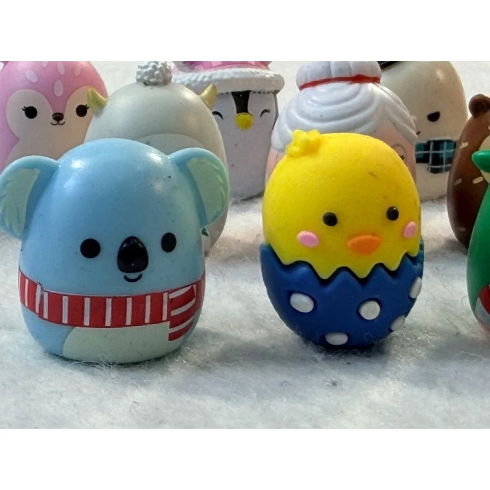 Squishmallows Micromallows Christmas Holiday 19pc Mini Figure Set Santa Snowman